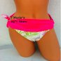 Blink Floral Pink Swim Suit Bottom Women's Sz M