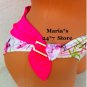 Blink Floral Pink Swim Suit Bottom Women's Sz M