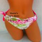 Blink Floral Pink Swim Suit Bottom Women's Sz M