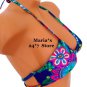 Gossip Blue Halter Bikini Swim Suit Top Women's Sz Sm