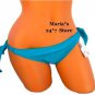 Split Ocean Blue Bikini Swim Suit Bottom Women's M