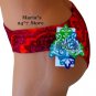 Becca Red Multi Bikini Swim Suit Bottom Women's Sz XS