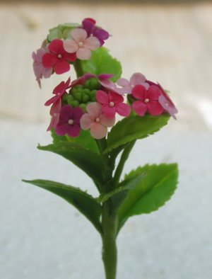 clay flower  CL0014