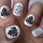 44 GANESH Nail Art Decals - Hindu Meditation Indian - PROFESSIONAL SALON RESULTS