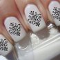 62 BLACK LACE DAMASK Waterslide NAIL ART DECALS - SALON QUALITY RESULTS
