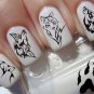 44 TRIBAL WOLVES and PAW Prints - Professional Results Nail Art Decals NOT vinyl