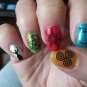 63 Nail DECALS Mixed WICCAN GODDESS Symbols Magic Goth - Nail Wraps Nail Art Wat