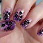 38 Black CHERRY BLOSSOMS - DAISIES Nail Art Decals - Professional Salon Results