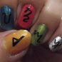 248 Theban Script Nail Art Decals - Witch's Alphabet Runes - Professional Result