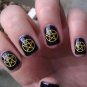 Nail Art Decals 80 Metallic Gold PENTACLE SYMBOLS Waterslide Wiccan Gothic Pagan