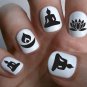 70 Mixed BUDDHIST Diwali Meditation Symbols LOTUS CANDLE BUDDHA Nail Art Decals