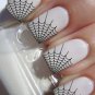 29 SPIDER WEB TIPS Nail Art -Professional Results Waterslide Decals Not Stickers