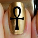 74 DECALS Ankh Symbols Egyptian Cross - Wiccan - Nail Art Wraps Water Slide Tran