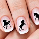 UNICORN SILHOUETTES Nail Art (UCB) WaterSlide Transfer Decals - Not Stickers