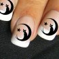 BLACK CAT in the MOON Nail Art (CIM) Cat Lovers Waterslide Decals - Not Stickers