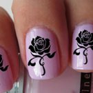 GOTHIC BLACK ROSES Nail Art (RSB) Waterslide Decals 58 MEGA PACK