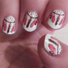 DREAMCATCHER and FEATHERS Nail Art (DC2) Waterslide Transfer TRIBAL Native