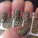 SNAKE SKIN Nail Art (SNS) FULL NAIL Water Slide Transfer Decals Not Vinyl