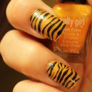 TIGER PRINT / ZEBRA STRIPE Nail Art Decals (ZTB) Long and Short Nails WATERSLIDE