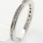 0.50 Carat Baguette Cut Diamonds Full Eternity Wedding Ring in 9K White Gold