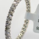 G/VS 0.55carat Round Diamonds Full Eternity Platinum Ring,UK Hallmarked
