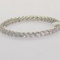 0.55CT ROUND  DIAMONDS FULL ETERNITY WEDDING RING BAND,9k WHITE GOLD,HALLMARKED