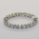 G/SI 1.40ct Round Brilliant Cut Diamond Full Eternity Wedding Ring in Platinum