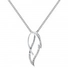 0.17ct F/VS Round Brilliant Cut Diamond Pendant & 16"Chain in 18carat White Gold