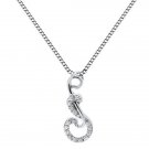 0.18ct F/VS Round Brilliant Cut Diamond Pendant & 16"Chain in 18Carat White Gold