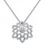 0.52ct F/VS Round Brilliant Cut Diamond Pendant & 16" Chain in 18k White Gold