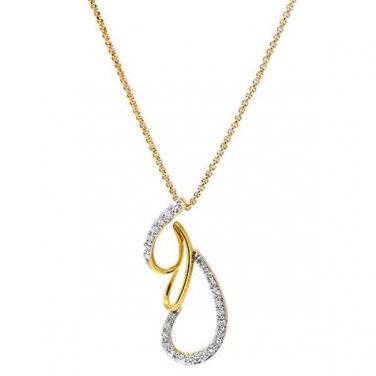 0.50ct F/VS Round Brilliant Cut Diamond Pendant & 16" Chain in 18k Yellow Gold