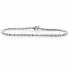 1.54carat Round Brilliant Cut Diamonds tennis Bracelet,18K White Gold,Hallmarked