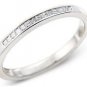 0.15ct PRINCESS CUT DIAMONDS HALF ETERNITY WEDDING RING IN 18K WHITE GOLD