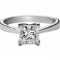 Solitaire 0.40carat Princess Cut Diamond Engagement Ring in18k White Gold