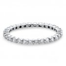 9k White Gold G/SI 0.52 ct Round Diamonds Full Eternity Wedding Ring