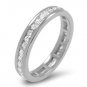 3.75mm G/SI 0.50 ct Round Diamonds Full Eternity Wedding Ring in 9k White Gold