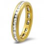 9k Yellow Gold G/SI 0.50 ct Round Diamonds Full Eternity Wedding Ring