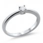 18k Solid White Gold F/VS 0.14carat Round Brilliant Cut Diamond Engagement Ring