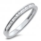 18k White Gold F/VS 0.20ct Channel Set Round Diamonds Half Eternity Wedding Ring