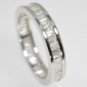 G/SI 1.00CT BAGUETTE CUT DIAMONDS FULL ETERNITY WEDDING RING IN 9K WHITE GOLD