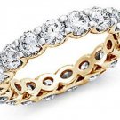 1.11CT DIAMONDS FULL ETERNITY WEDDING RING BAND IN18k YELLOW GOLD,EGL CERTIFIED