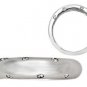 F/VVS 0.08ct Bezel Set Round Diamonds Wedding Ring in 18k Solid White Gold
