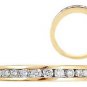 0.20ct DIAMOND HALF ETERNITY RING IN 18K YELLOW GOLD,RING SIZE N&Acirc;&frac12;,WIDTH 2.77 mm