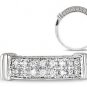 4.5mm  F/VVS  0.21 Exclusive Round Brilliant Cut Diamonds Ring, 18k White Gold