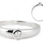 18k White Gold, F/VS 0.09carat Round Brilliant Cut Diamonds Engagement Ring