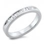 0.32ct Baguette Cut Diamonds Channel Set Half Eternity Ring in 18k White Gold