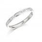 G/SI 0.25CT BAGUETTE CUT DIAMOND HALF ETERNITY WEDDING RING BAND ,18K WHITE GOLD