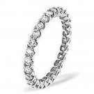 G/SI 0.60 Ct ROUND DIAMONDS FULL ETERNITY RING IN 9 K WHITE GOLD from finediamondsrus