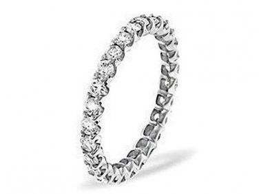 G/SI 0.60 Ct ROUND DIAMONDS FULL ETERNITY RING IN 9 K WHITE GOLD from finediamondsrus