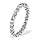 G/SI 0.60ct DIAMOND FULL ETERNITY WEDDING RING,9K WHITE GOLD,SIZE L½ from finediamondsrus